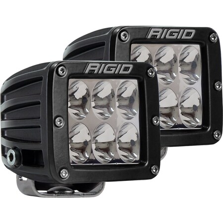 Rigid Industries D-SERIES DRIVING SURFACE MOUNT AMBER PAIR 502323